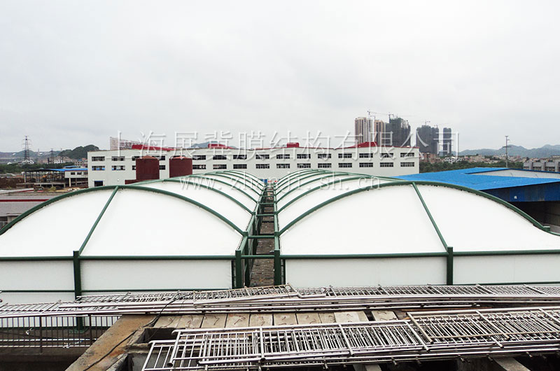 贵州贵阳燕京啤酒污水池膜加盖