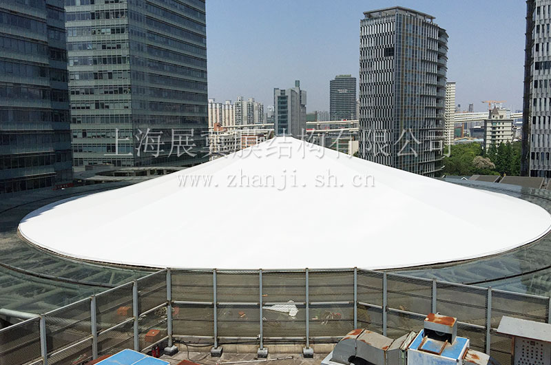 上海绿地商业中庭膜结构顶