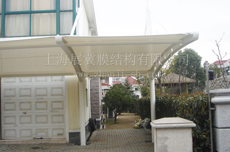 上海东源丽晶7号别墅膜结构遮阳棚