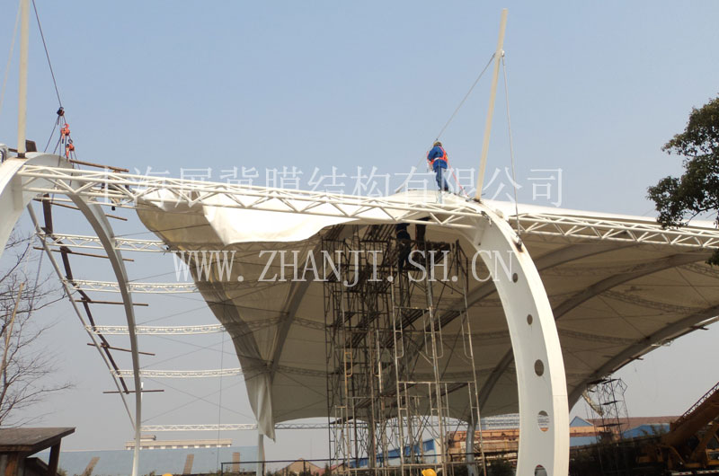 上海宝山公安局膜结构网球场