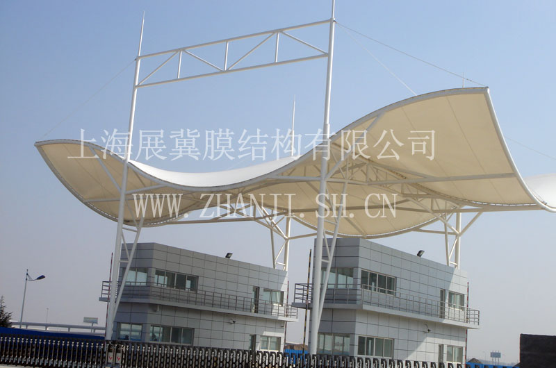 上海宜隆物流仓储闸口膜结构
