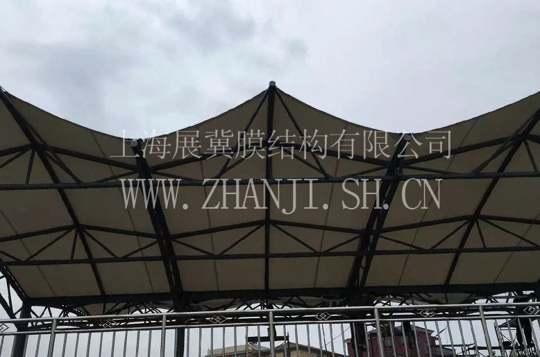 浙江金华金龙湾泵站膜结构遮阳棚