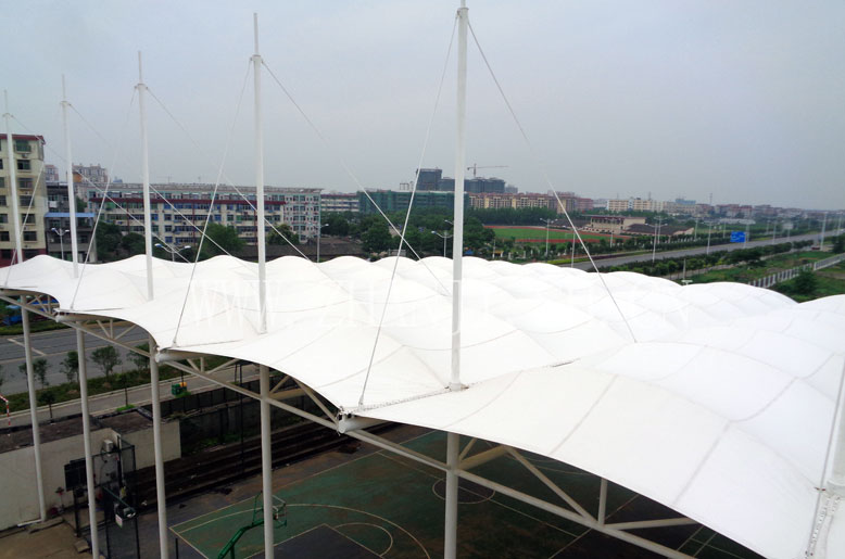 江西樟树网球场篮球场膜结构