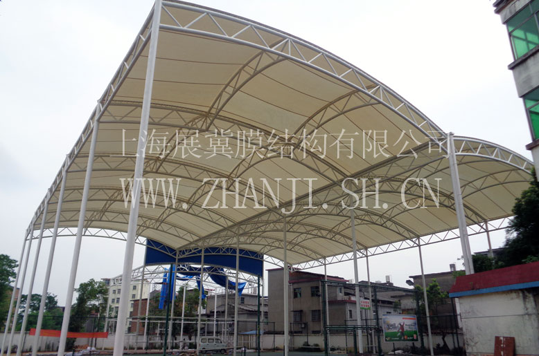 江西樟树网球场篮球场膜结构