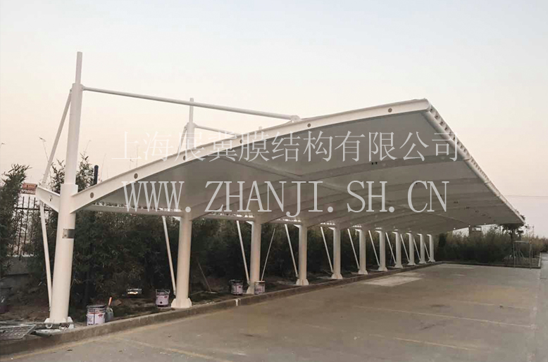 上海东海救助局基地膜结构遮阳车棚