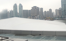 上海财富广场屋顶膜结构：迪斯尼项目总部