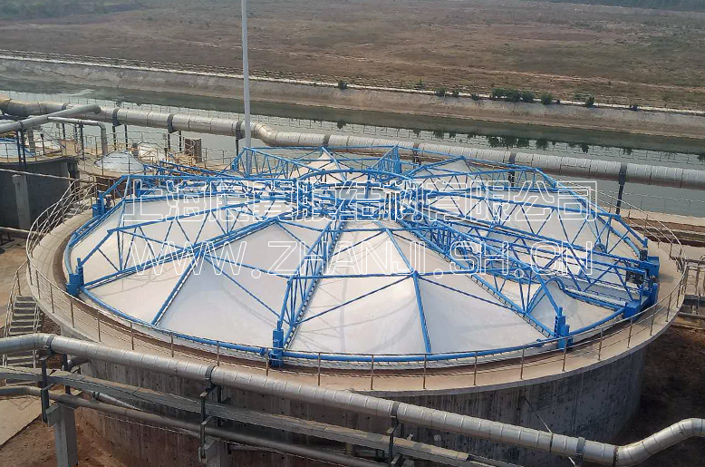 老挝废气治理膜加盖工程