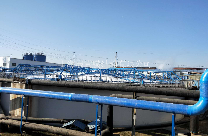 山东滨州市天地缘造纸厂污水池膜加盖