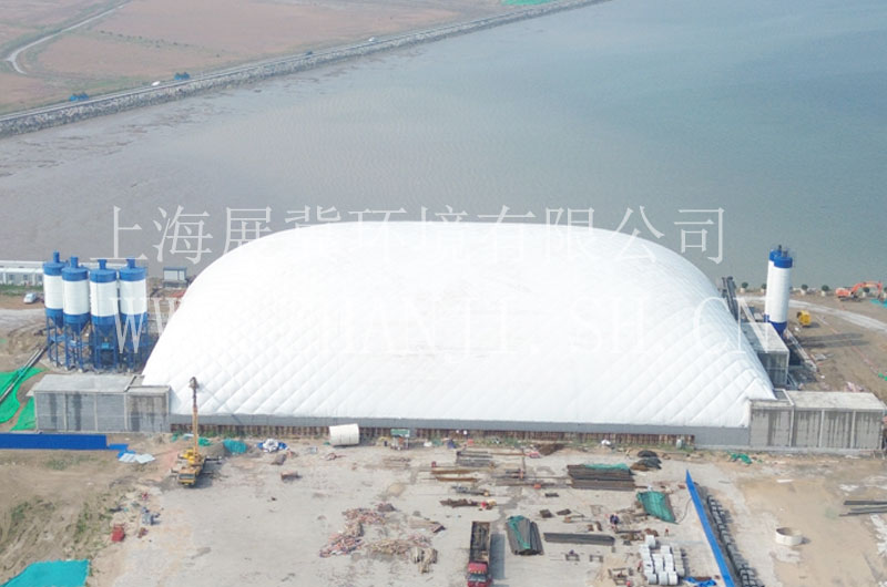 山东潍坊港口综合预制厂气膜