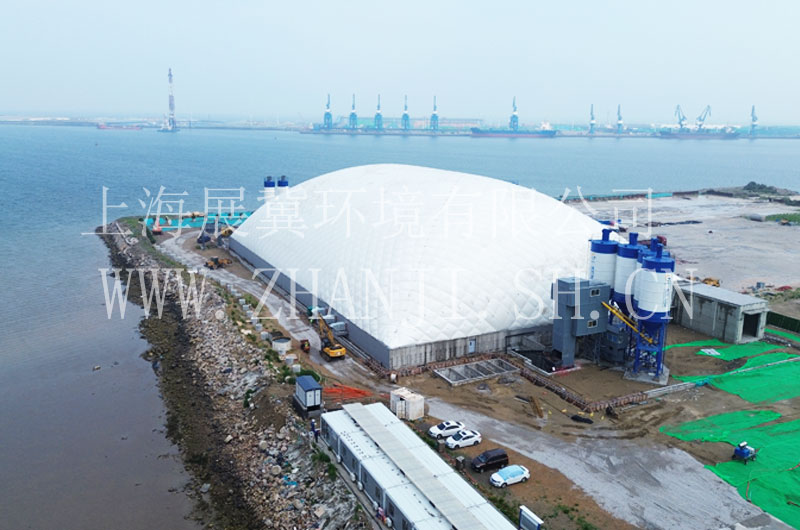 山东潍坊港口综合预制厂气膜