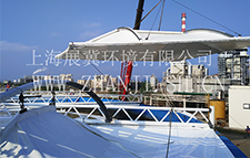 污水池反吊膜加盖如何保持稳固性 ?