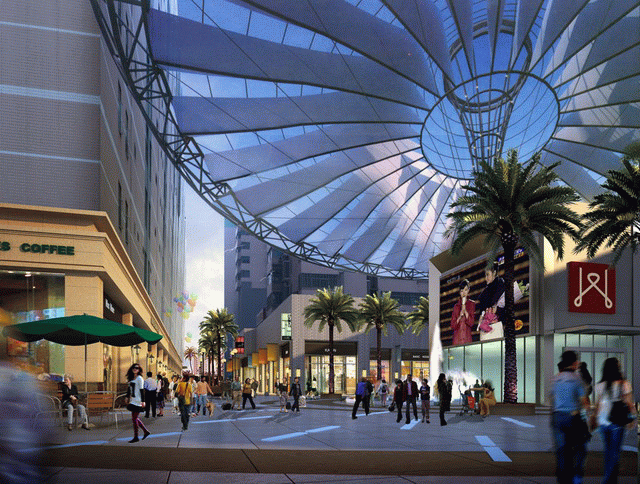 商业广场膜结构图片